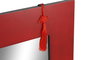 DKD Home Decor Espejo Abeto MDF 70x2x90 Rojo y Negro