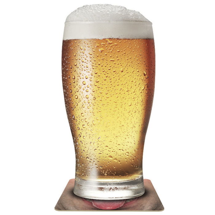 Mister Gadget Juego De 12 Posavasos Cómicos Con Muesca Para Encajar Vaso Colección Jeux Alcohol 9x9 cm