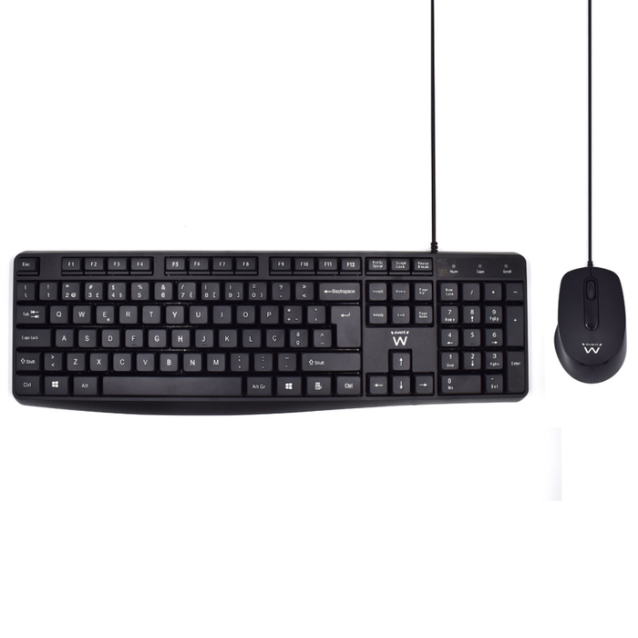 Ewent Teclado Portugués + Ratón con Escritura Silenciosa Ewent Teclado Portugués + Ratón con Escritura Silenciosa