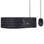 Ewent EW3007 Pack de Teclado QWERTY Portugués y Ratón Negro