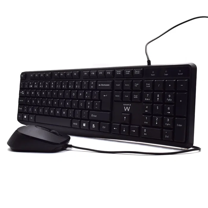 Ewent EW3007 Kit de Teclado Portugués y Ratón Negro Ewent EW3007 Kit de Teclado Portugués y Ratón Negro
