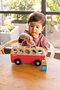 Goula Juego Educativo 1 to 5 Bus de Madera con 5 Animales para Colocar - Juguete para Niños +18 Meses