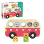 Goula Juego Educativo 1 to 5 Bus de Madera con 5 Animales para Colocar - Juguete para Niños +18 Meses