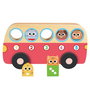 Goula Juego Educativo 1 to 5 Bus de Madera con 5 Animales para Colocar - Juguete para Niños +18 Meses