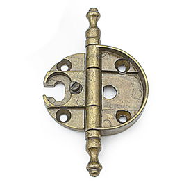 HERRAJES ALK Bisagras De Estilo Con Remate Regulable Acabado Oro Viejo