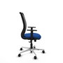 PIQUERAS Y CRESPO Silla de oficina Zulema con mecanismo Sincro, Azul y Negro