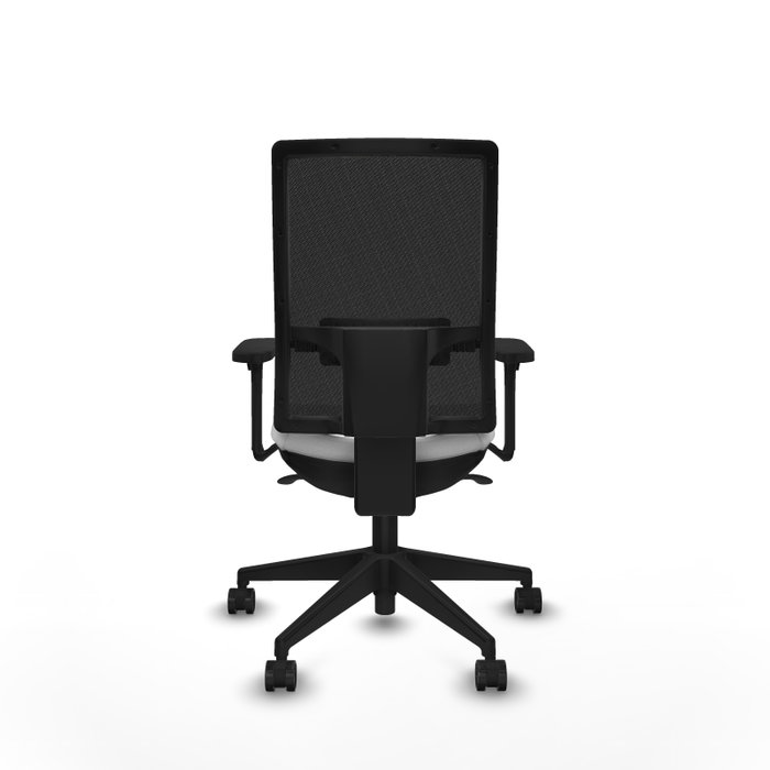 PIQUERAS Y CRESPO Silla de oficina Horna con mecanismo Sincro, Blanco y Negro