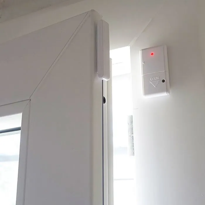 KYF Sensor de contacto adicional para puertas y ventanas para kit de alarma independiente KYF1714615307115