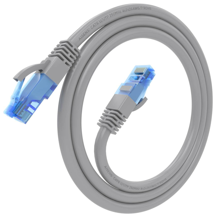 Aisens Cable de Red RJ45 Cat.6 UTP AWG26 CCA 0,5m Gris Aisens Cable de Red RJ45 Cat.6 UTP AWG26 CCA 0,5m Gris