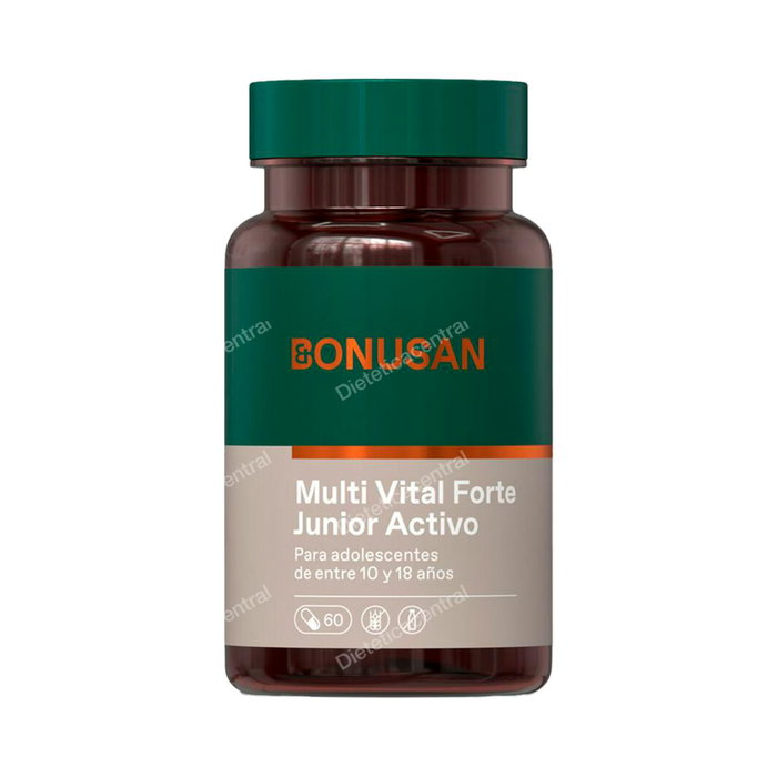 Bonusan Multi Vital Forte Junior Activo 60 Cápsulas - Complemento Alimenticio para Adolescentes con Vitaminas y Minerales en Forma Activa Bonusan Multi Vital Forte Junior Activo 60 Cápsulas - Complemento Alimenticio para Adolescentes con Vitaminas y Minerales en Forma Activa