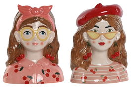 DKD Home Decor Macetero Urban Multicolor Dolomita 14.5 x 27 x 21 cm (2 Unidades)