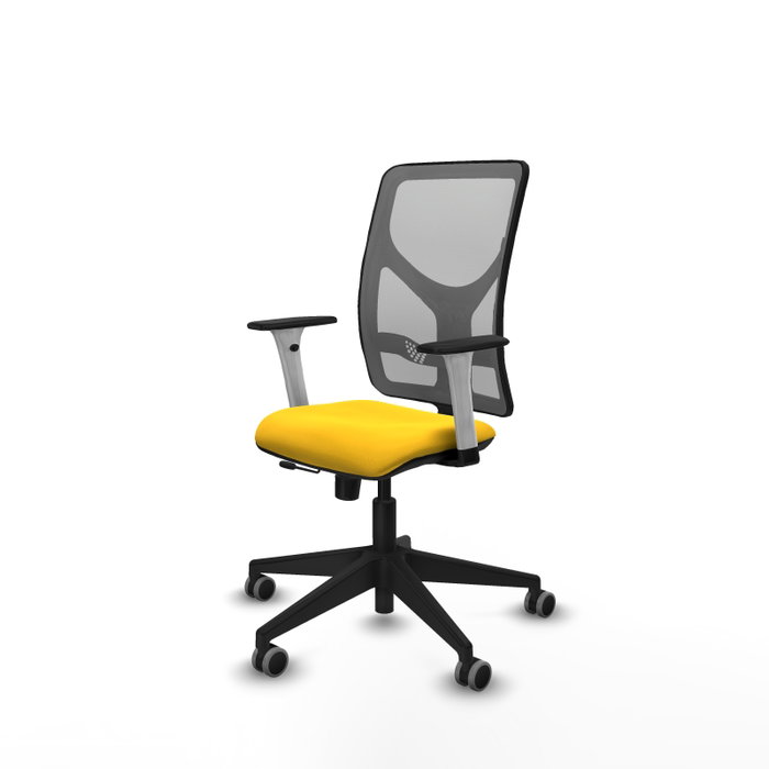 PIQUERAS Y CRESPO Silla de oficina Motilla con mecanismo Sincro/Traslack Amarillo y Gris PIQUERAS Y CRESPO Silla de oficina Motilla con mecanismo Sincro/Traslack Amarillo y Gris