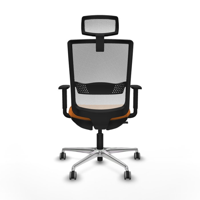 PIQUERAS Y CRESPO Silla de oficina Haches Naranja y Blanco