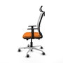 PIQUERAS Y CRESPO Silla de oficina Haches Naranja y Blanco