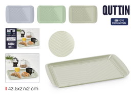 Inde Bandeja de Metal para Servir Quttin, Surtido de 3 Modelos (12 Unidades)