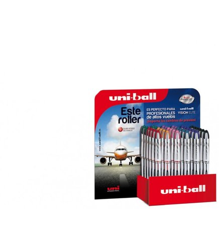 Roller T.Liq. Uni-Ball Vision Elite 0,8 (Ub-200) Colores Expositor De 36 Roller T.Liq. Uni-Ball Vision Elite 0,8 (Ub-200) Colores Expositor De 36
