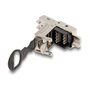 DeLOCK Conector RJ45 Cat.6A con pestillo de empuje y tracción, Plata