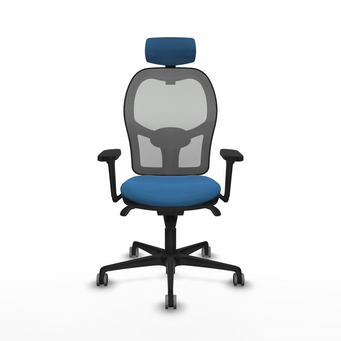PIQUERAS Y CRESPO Silla de oficina Jorquera Azul claro y Gris