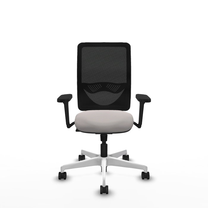 PIQUERAS Y CRESPO Silla de oficina Zulema con mecanismo Sincro, Blanco y Negro PIQUERAS Y CRESPO Silla de oficina Zulema con mecanismo Sincro, Blanco y Negro