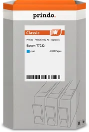 Prindo PRIET7022 Classic XL Cartucho de tinta cian