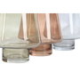 DKD Home Decor Set de 3 Jarrones de Cristal Verde, Ámbar y Azul