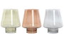 DKD Home Decor Set de 3 Jarrones de Cristal Verde, Ámbar y Azul