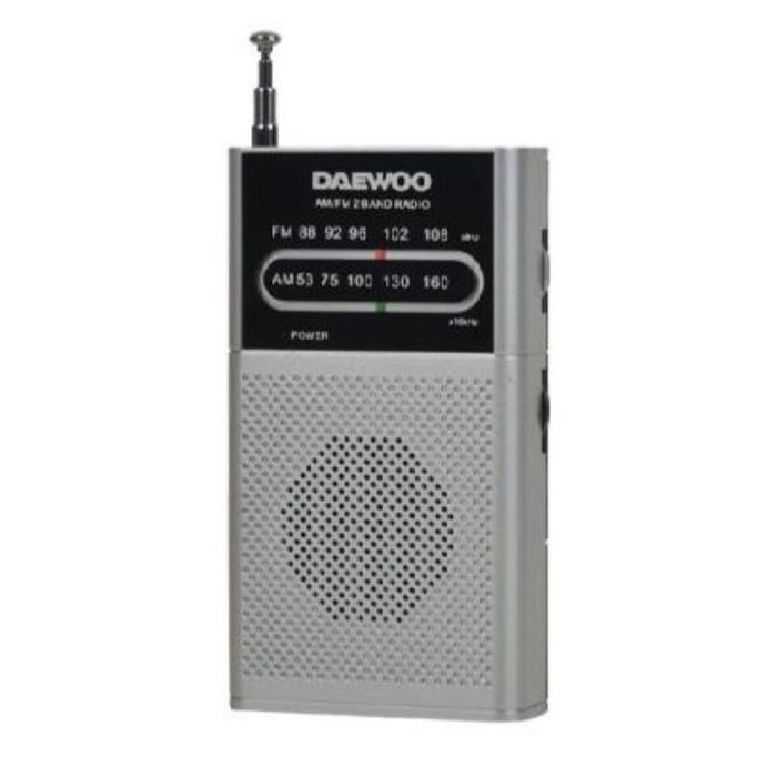 Daewoo DW1027SL Radio Portátil AM/FM Plata