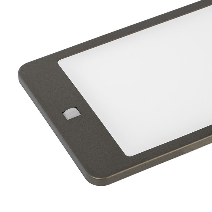 HERRAJES ALK Lámpara Paneled PIR 5W LED 4000K Acabado Mocca o Negro Sensor PIR