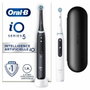 Oral-B iO 5 Pack de 2, cepillos de dientes eléctricos en blanco y negro
