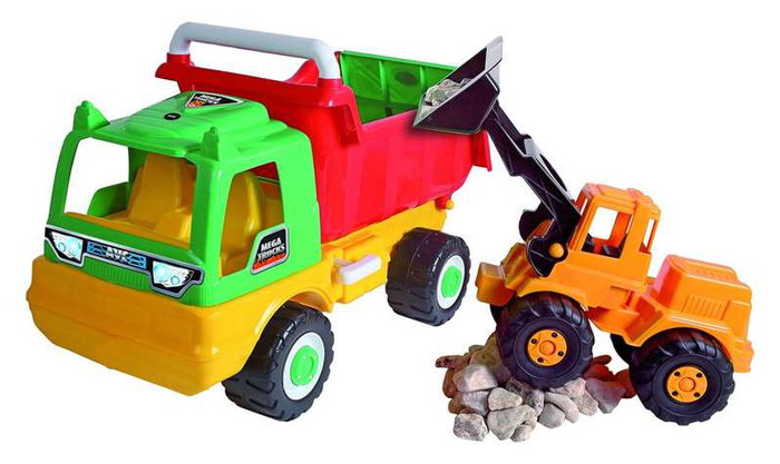 AVC Camion volquete con excavadora 68x45x32 cm Plástico AVC Camion volquete con excavadora 68x45x32 cm Plástico