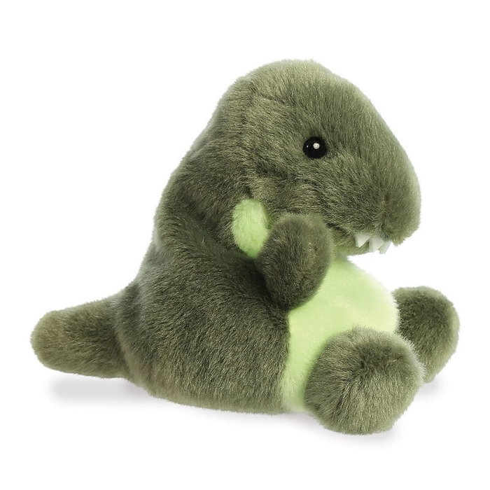 Palm Pals Peluche T-Rex Dinosaurio de Tela Suave, 13 cm, Juguete de Colección con Certificado CE, Fabricado por APEX D. NAWALRAI S.L.