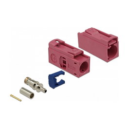 DeLOCK 89692 Conector coaxial FAKRA H macho violeta