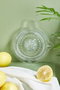 Hermia Exprimidor de Limón de Vidrio Transparente - Herramienta de Cocina para Exprimir Cítricos
