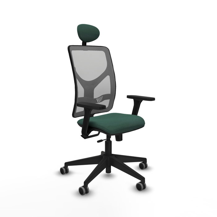 PIQUERAS Y CRESPO Silla de oficina Motilla con mecanismo Sincro/Traslack, Verde botella y Gris PIQUERAS Y CRESPO Silla de oficina Motilla con mecanismo Sincro/Traslack, Verde botella y Gris