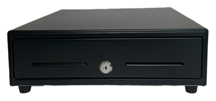Premier 410-HQ B Cajón de efectivo automático y manual Negro