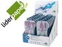 Liderpapel Compás con adaptador de alargadera y mango extra soft - Expositor de 16 estuches