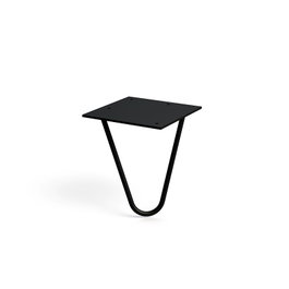 Q&Q Pata Metálica Modelo Varnia Acabado Negro Mate Altura 125 mm