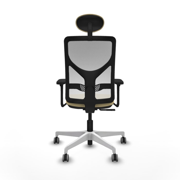 PIQUERAS Y CRESPO Silla de oficina Motilla con mecanismo Sincro, Crema y Blanco PIQUERAS Y CRESPO Silla de oficina Motilla con mecanismo Sincro, Crema y Blanco
