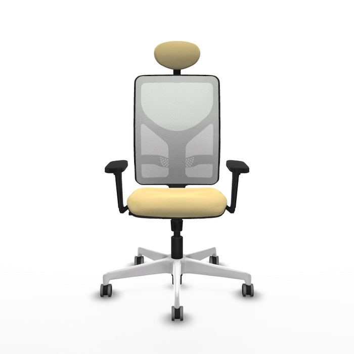 PIQUERAS Y CRESPO Silla de oficina Motilla con mecanismo Sincro, Crema y Blanco PIQUERAS Y CRESPO Silla de oficina Motilla con mecanismo Sincro, Crema y Blanco