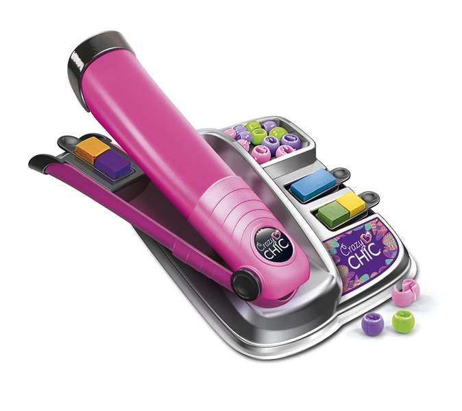 Clementoni Fashion Crazy Chic Juego de Peluquería con Plancha de Pelo 28,5x22,5x6cm