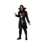 Disfraz de Vampiro Clásico para Adulto con Camiseta Roja y Capa Negra XS-S