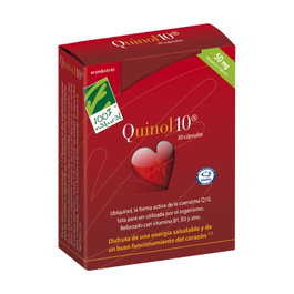 Quinol 10 Ubiquinol 50 mg 30 cápsulas Complemento alimenticio con vitamina C y zinc