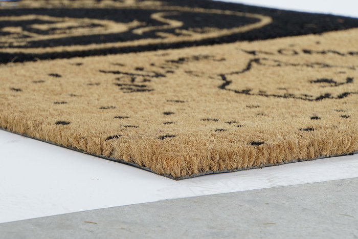 Felpudo Basicos DKD Home Decor Marron Claro Negro 40 x 1.5 x 60 cm (6 Unidades)