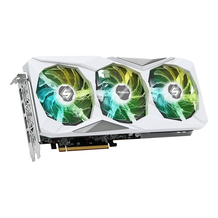 ASRock Radeon RX 7600 Steel Legend OC White Edition Tarjeta Gráfica 8GB GDDR6 con 3 Ventiladores