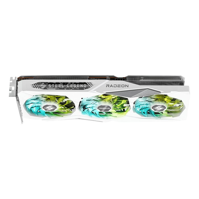 ASRock Radeon RX 7600 Steel Legend OC White Edition Tarjeta Gráfica 8GB GDDR6 con 3 Ventiladores