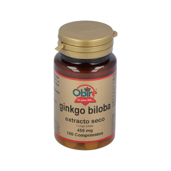 OBIRE Ginkgo Biloba 450 mg 100 comprimidos OBIRE Ginkgo Biloba 450 mg 100 comprimidos