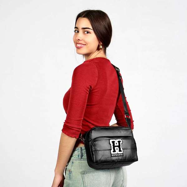 Karactermania Bolso Bandolera Harry Potter B. Ibiscuit Padding H Negro Nylon 16x23x13cm