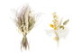 DKD Home Decor Ramo Shabby Amarillo Beige 5 x 23 x 10 cm (6 Unidades) Flor Seca