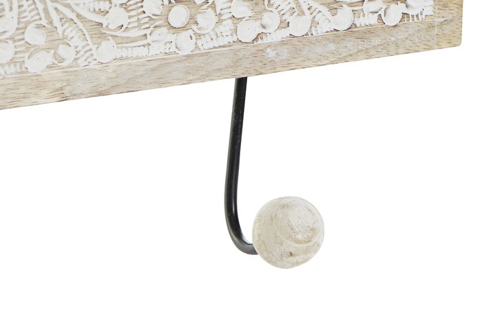 DKD Home Decor Perchero Pikoh Urban Marron Blanco 6 x 18 x 38 cm (2 Unidades)