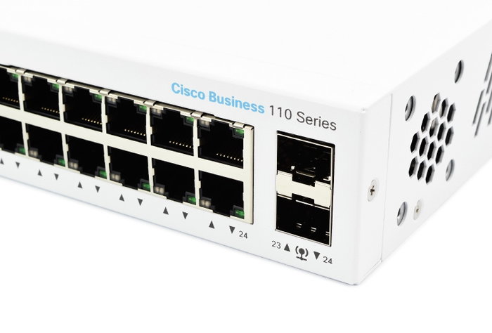 Cisco CBS110 Switch no administrado de 24 puertos Gigabit Ethernet Cisco CBS110 Switch no administrado de 24 puertos Gigabit Ethernet